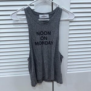 SoulCycle grey muscle tank top size small